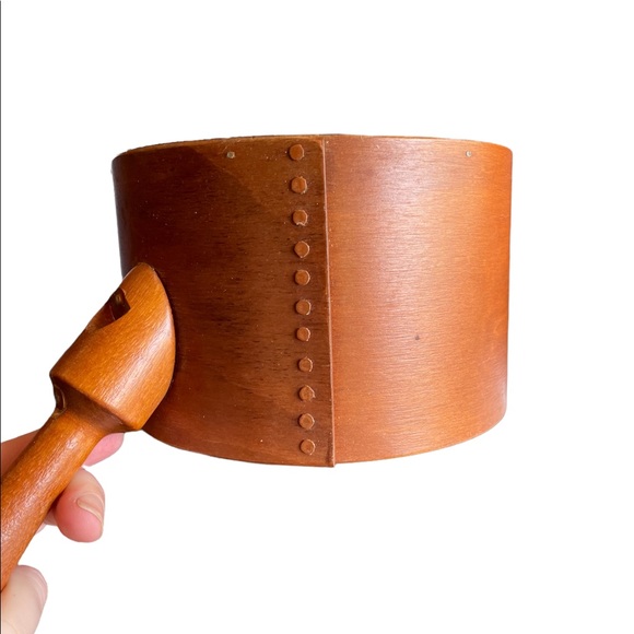 Vintage wooden wares pot unique - Picture 2 of 8